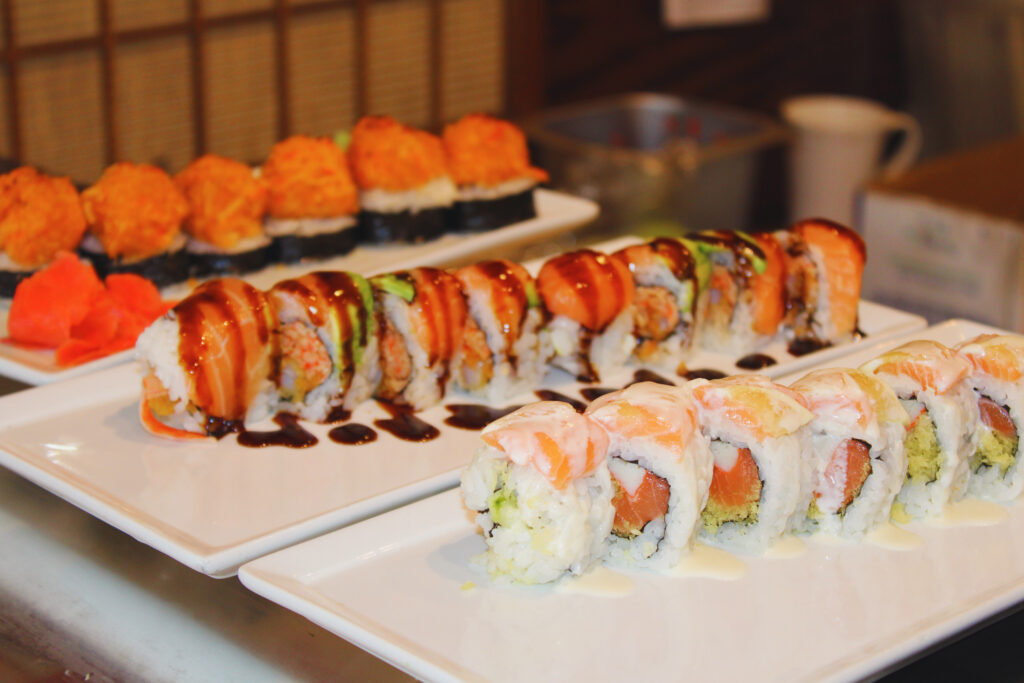 special rolls, salmon, tuna, sushi rolls, SushiOSushi Nashville